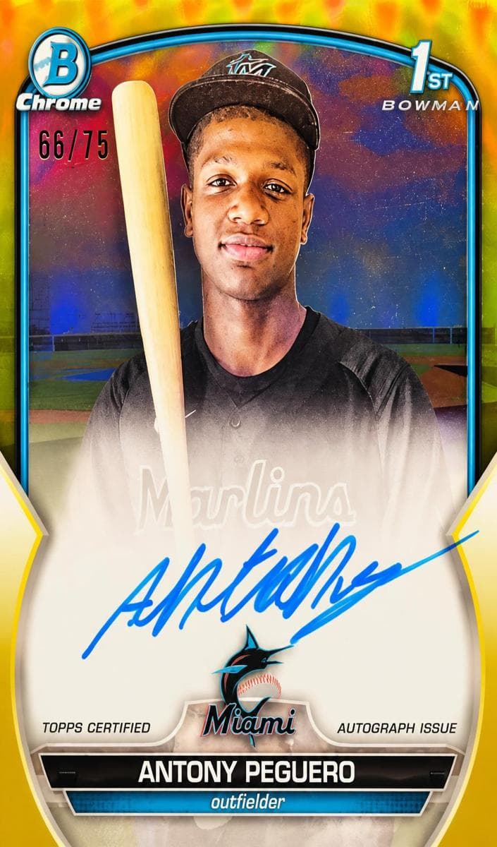 Antony Peguero trading card