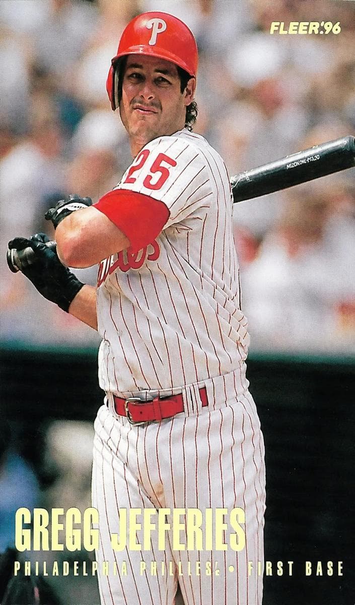Gregg Jefferies 1996 fleer Fleer