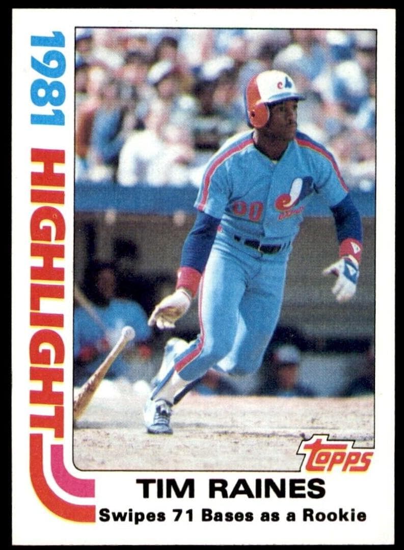 Tim Raines 1982 topps Topps