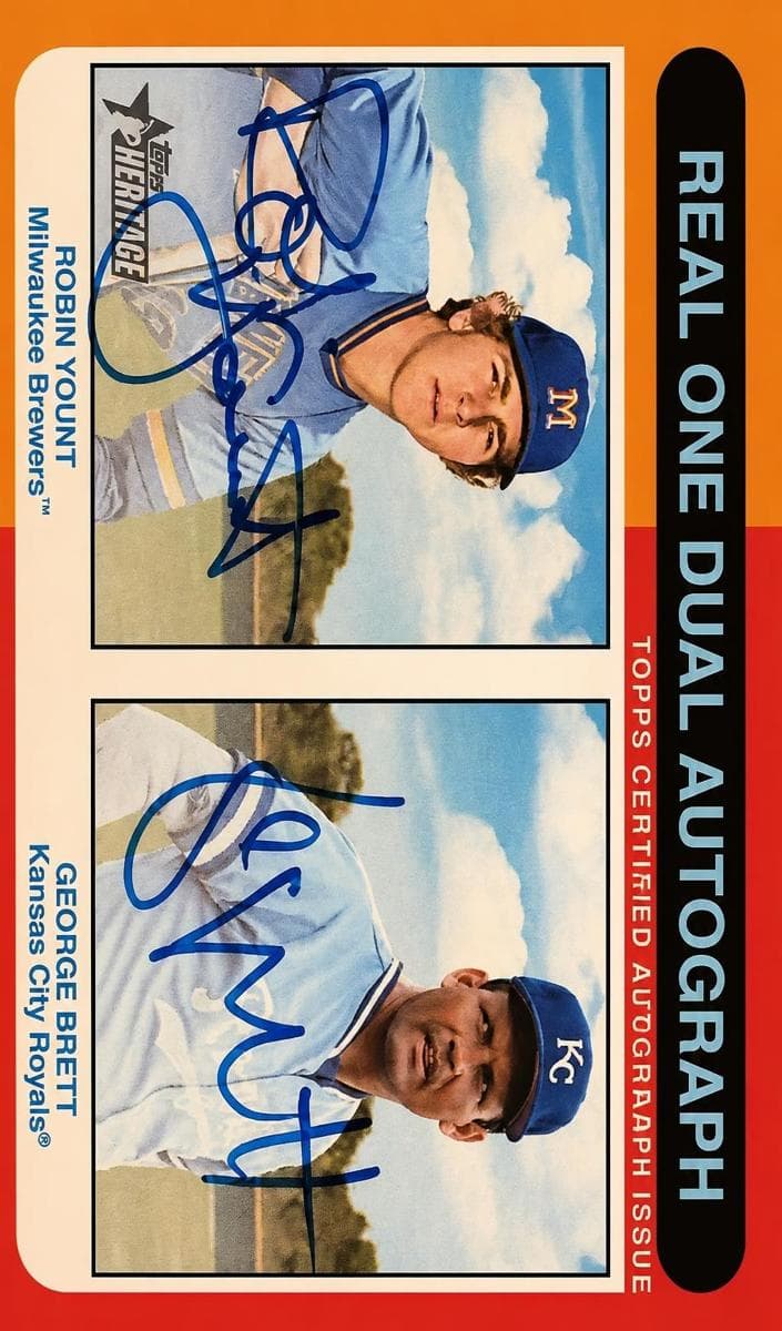 Robin Yount / Christian Yelich trading card