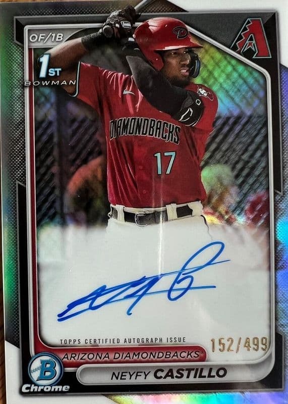 Neyfy Castillo trading card