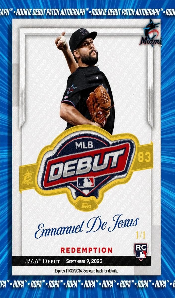 Enmanuel De Jesus trading card