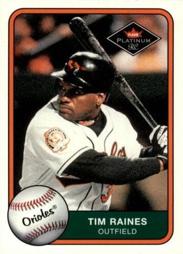 Tim Raines 2001 fleer Fleer Platinum