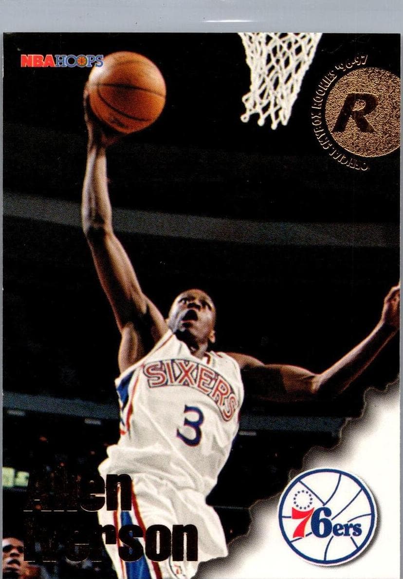 Allen Iverson 1996 panini Hoops