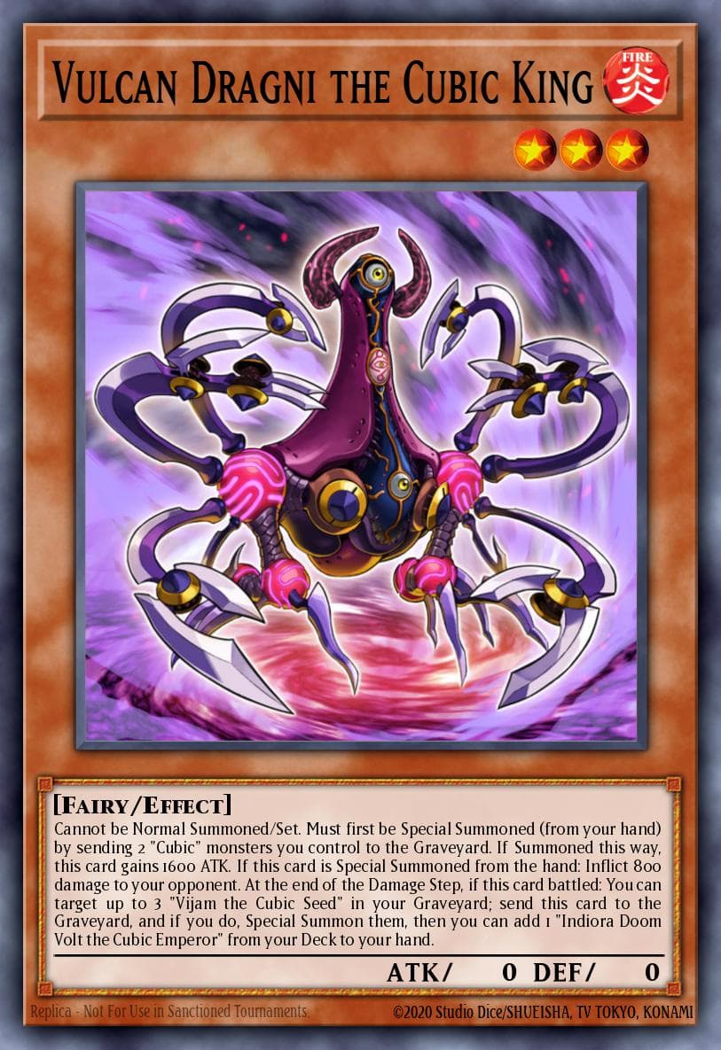 Vulcan Dragni the Cubic King 2019 Yu-Gi-Oh! Japanese 20th Anniversary Legend Collection