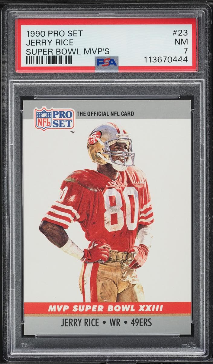 Jerry Rice 1990 unknown Pro Set