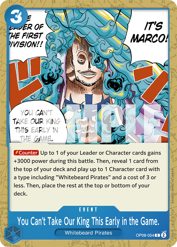 You Can't Take Our King This Early in the Game. 2024 One Piece