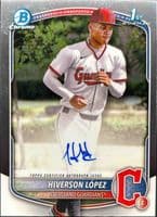 Hiverson López trading card