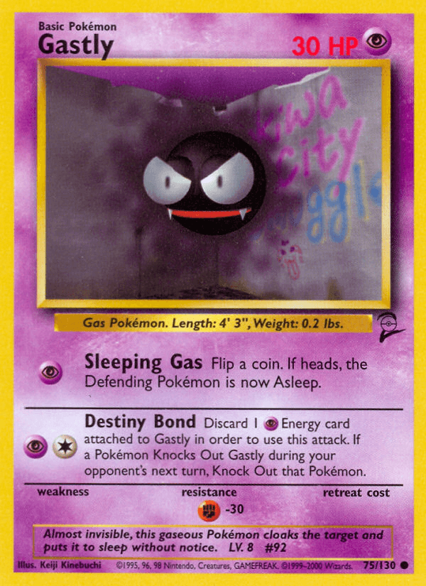 Gastly 2000 Pokemon Base Set 2