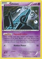 Unown trading card