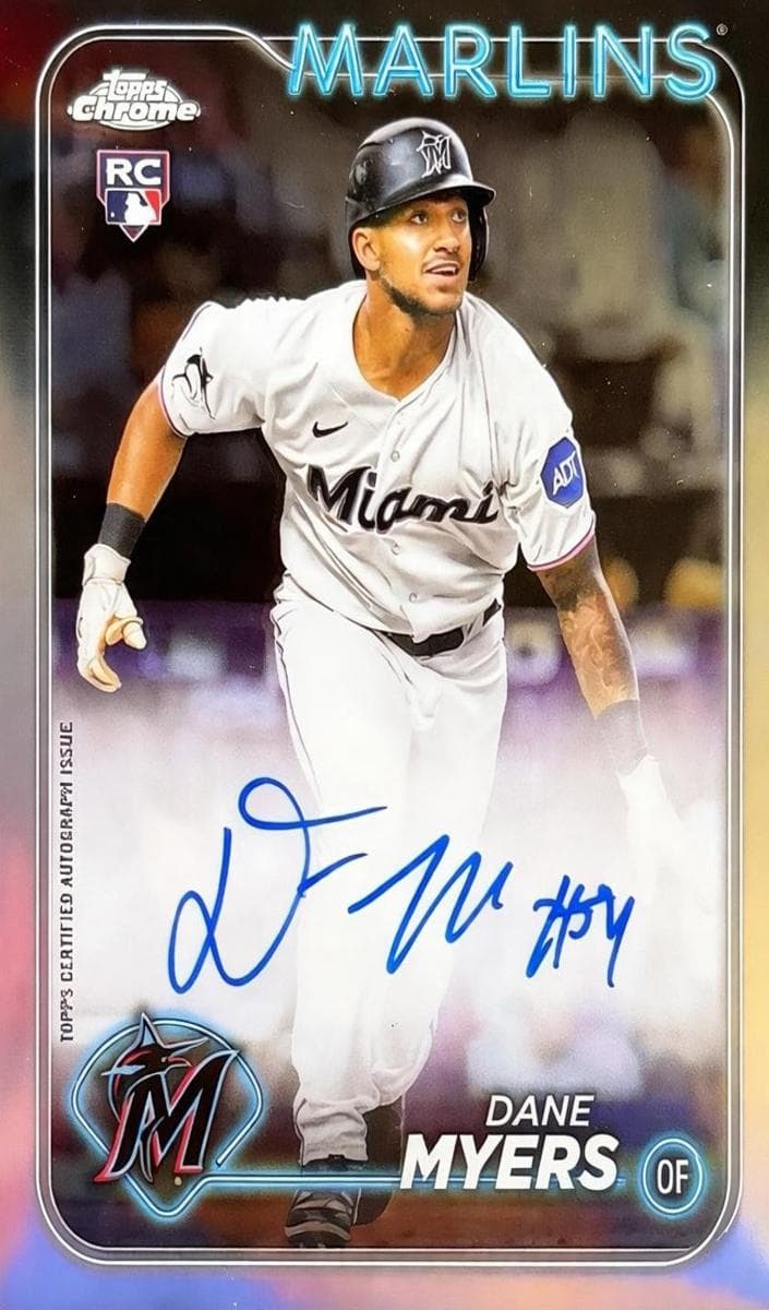 Dane Myers trading card
