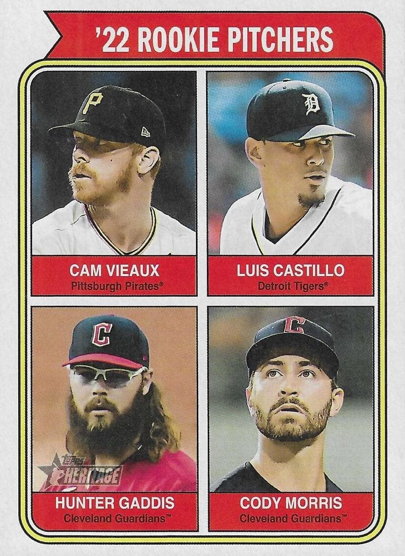 '22 Rookie Pitchers (Cam Vieaux / Luis Castillo / Hunter Gaddis / Cody Morris) #498