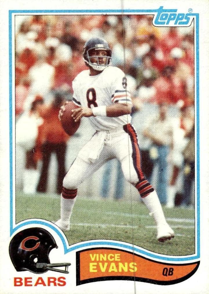 Vince Evans 1982 topps Topps