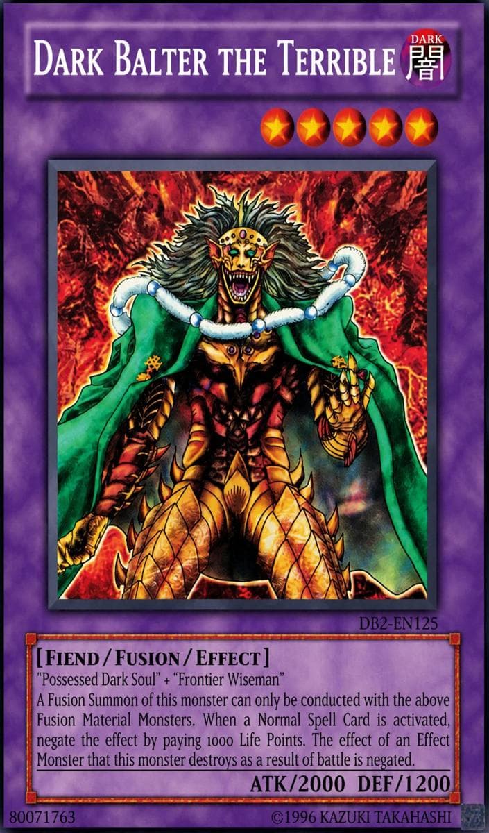 Dark Balter the Terrible 2005 Yu-Gi-Oh! Dark Beginning 2
