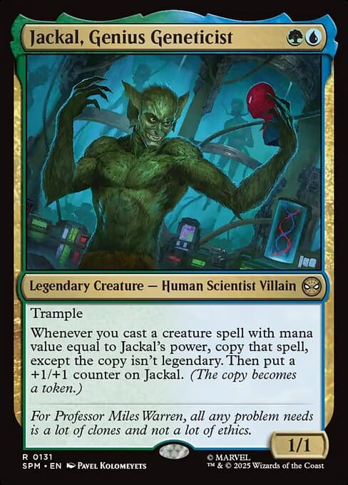 Jackal, Genius Geneticist #131