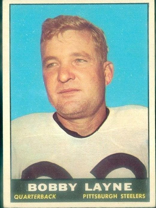 Bobby Layne 1961 topps Topps