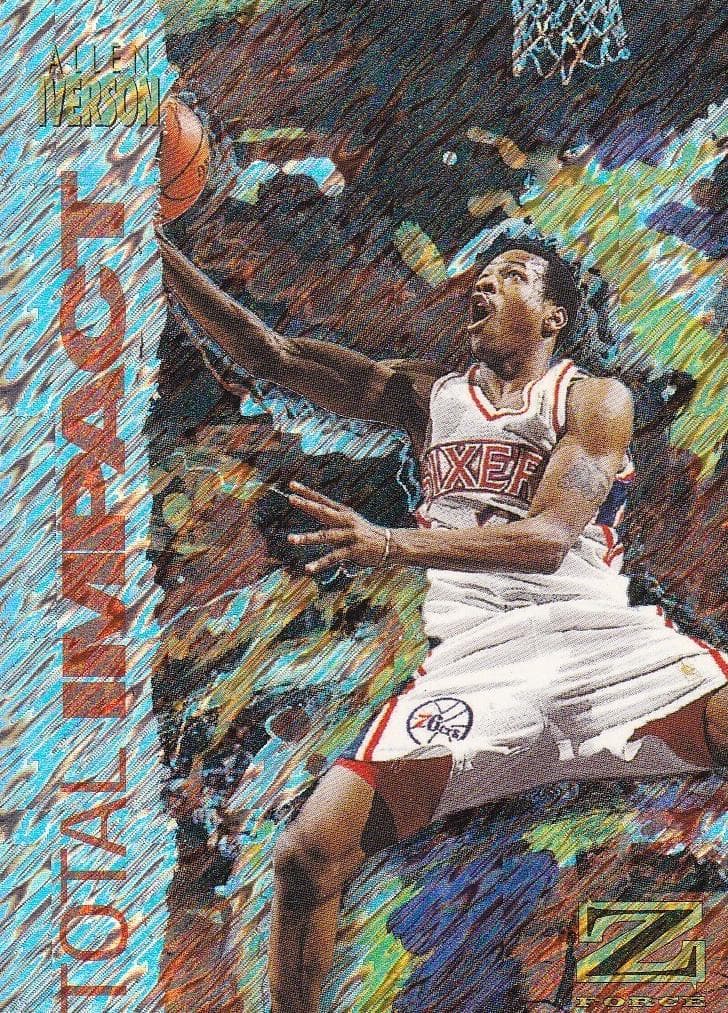 Allen Iverson 1997 skybox Z-force
