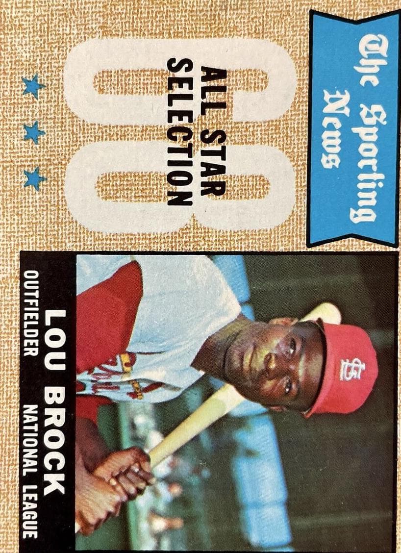 Lou Brock 1968 topps Topps
