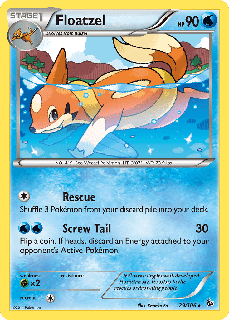 Floatzel 2023 Pokemon Korean Triple Beat