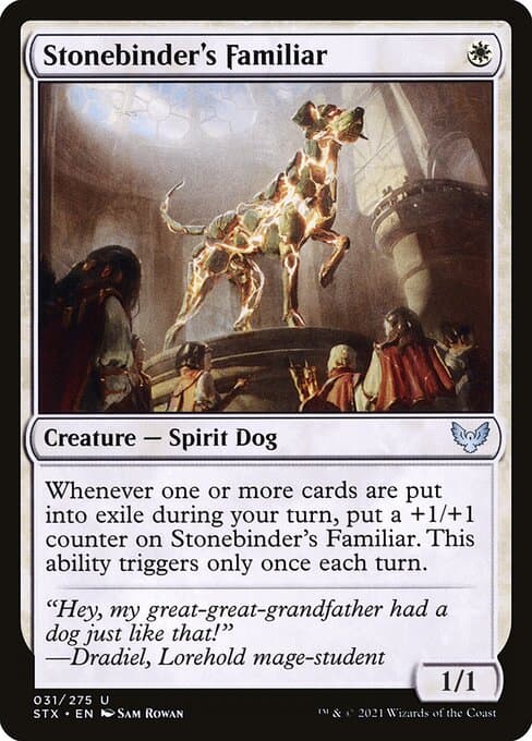 Stonebinder's Familiar 2021 Magic: The Gathering Strixhaven School of Mages