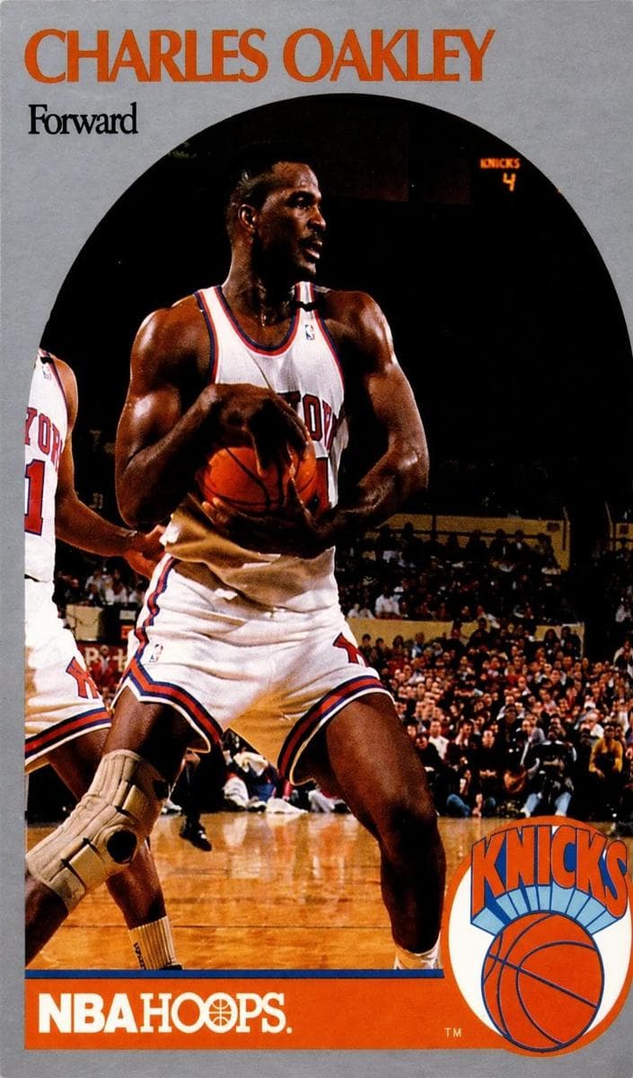 Charles Oakley 1990 panini Hoops