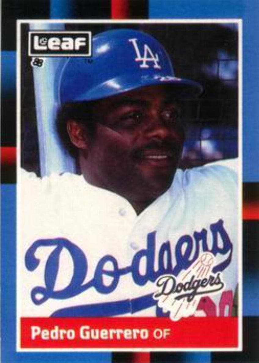 Pedro Guerrero 1988 leaf