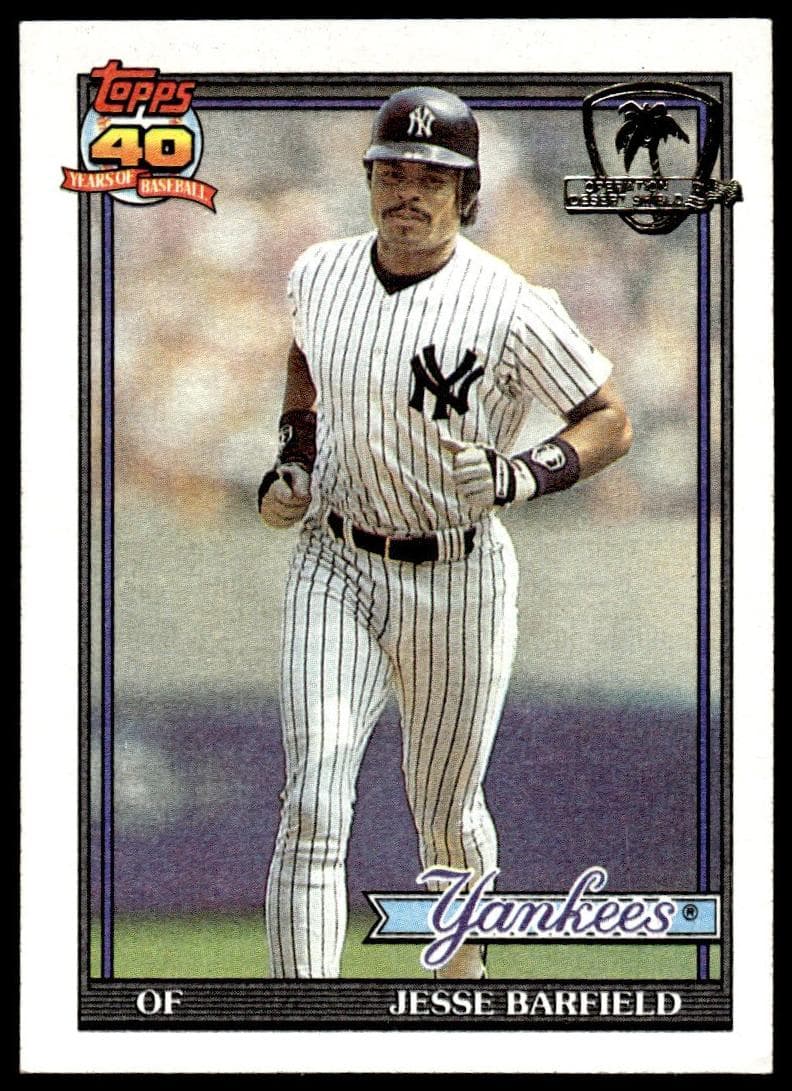 Jesse Barfield 1991 topps O-Pee-Chee