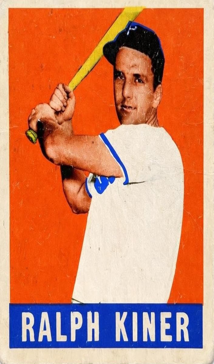 Ralph Kiner 1948 leaf Leaf