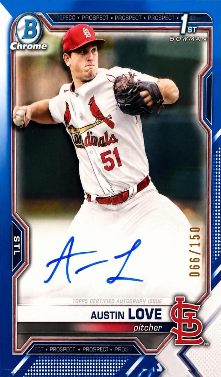 Austin Love 2021 bowman Bowman Draft