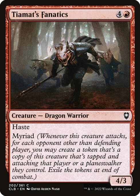 Tiamat's Fanatics 2022 Magic: The Gathering Commander Legends: Battle for Baldur's Gate