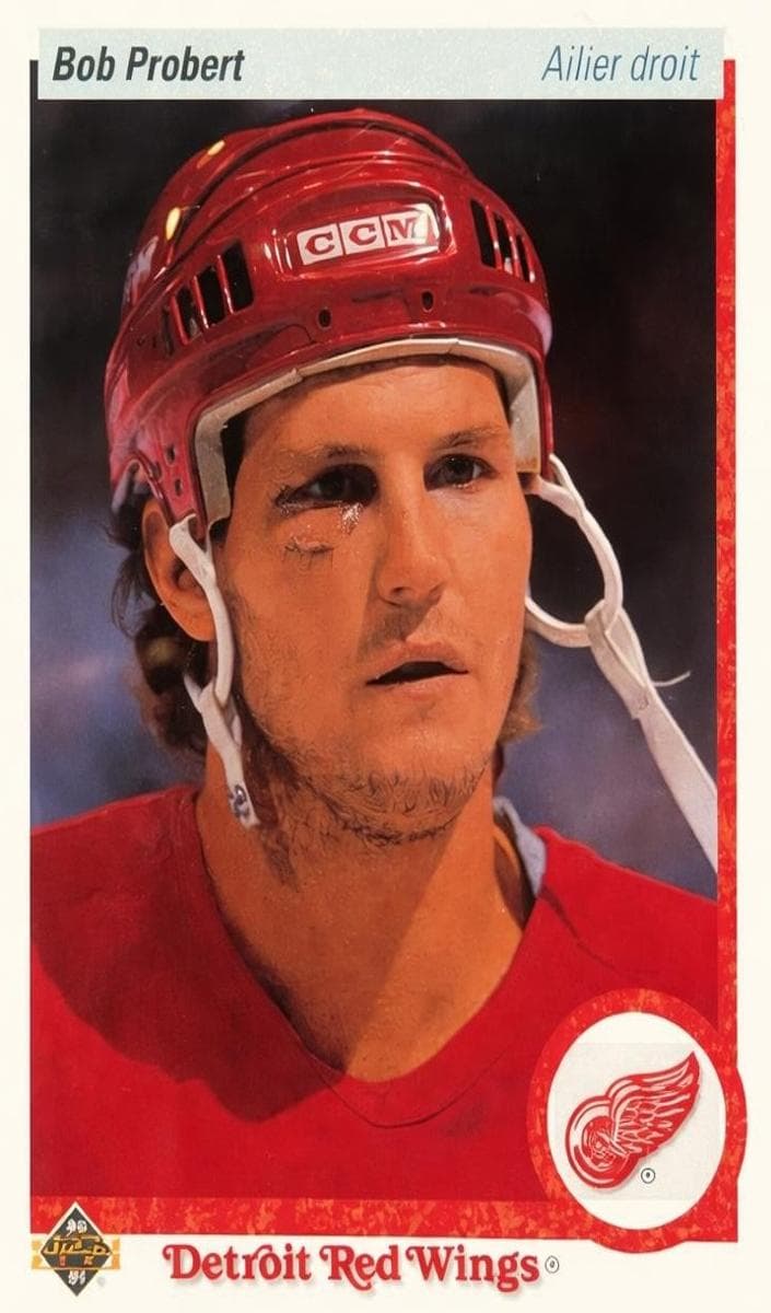Bob Probert 1990 upper-deck Upper Deck