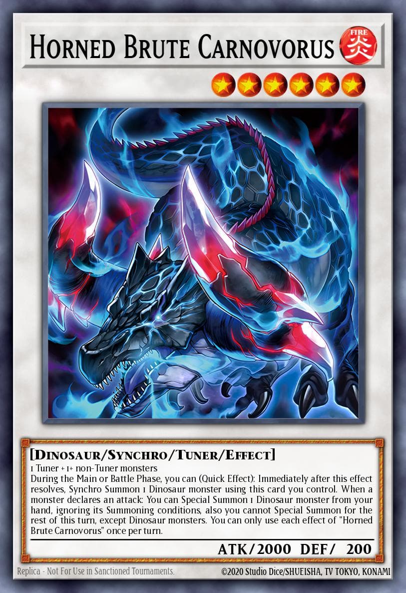 Horned Brute Carnovorus 2025 Yu-Gi-Oh! Doom of Dimensions