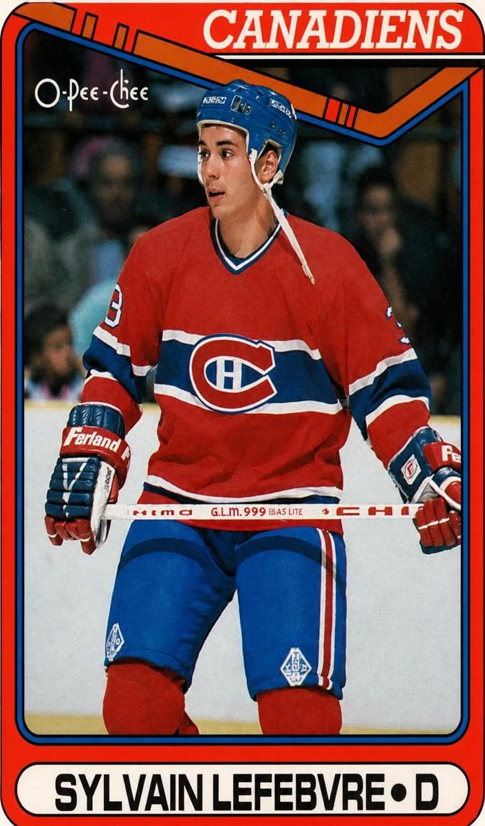 Sylvain Lefebvre 1990 topps O-Pee-Chee