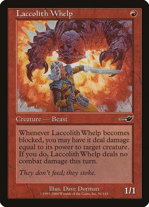 Laccolith Whelp 2000 Magic: The Gathering Nemesis