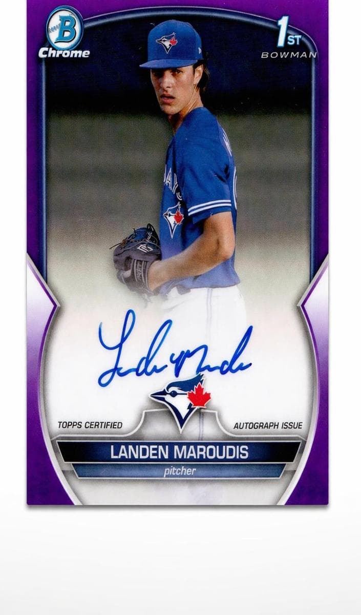 Landen Maroudis trading card