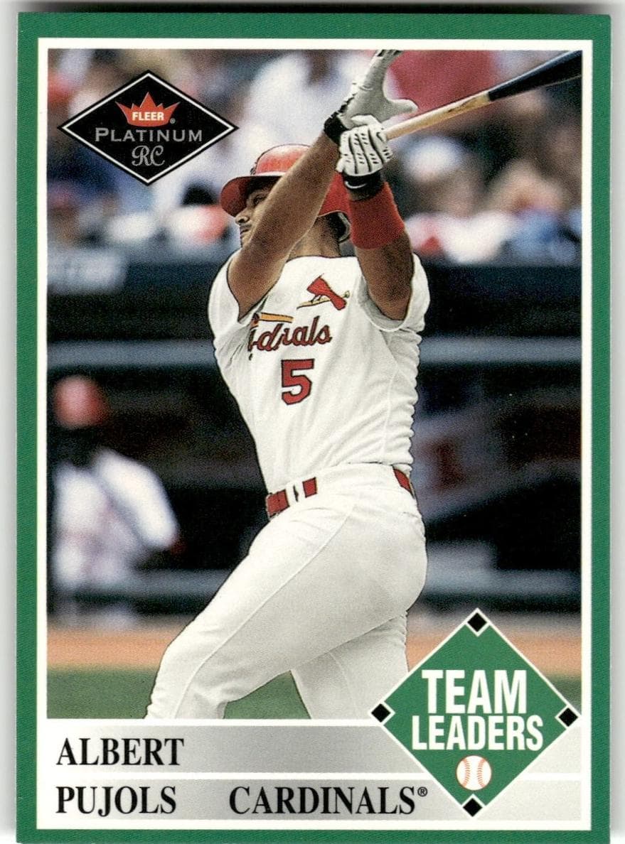 Albert Pujols 2001 fleer Fleer Platinum