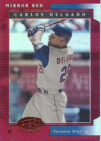 Carlos Delgado 2001 leaf Leaf Certified Materials