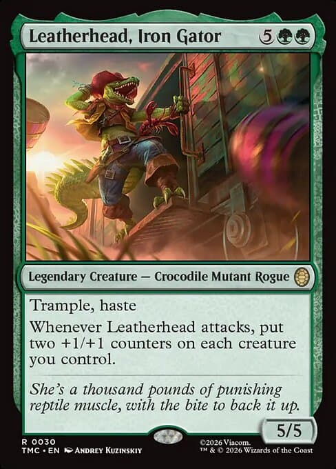 Leatherhead, Iron Gator 2026 Magic: The Gathering Teenage Mutant Ninja Turtles Commander