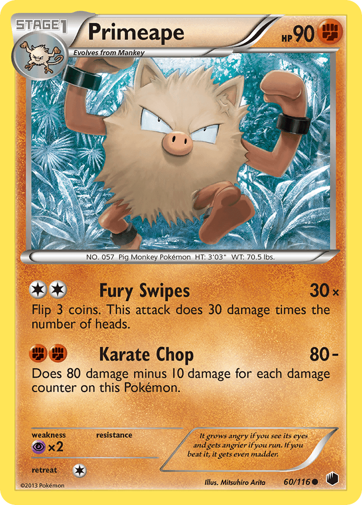 Primeape 2013 Pokemon Plasma Freeze