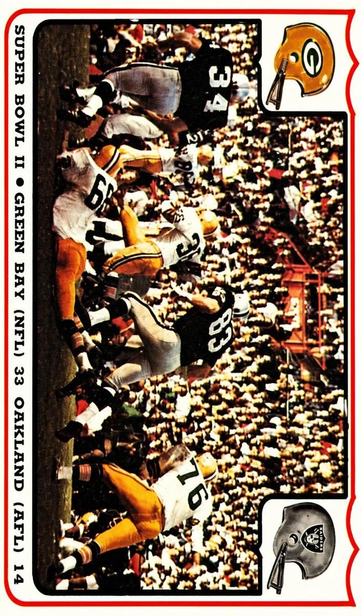 Super Bowl II 1976 fleer