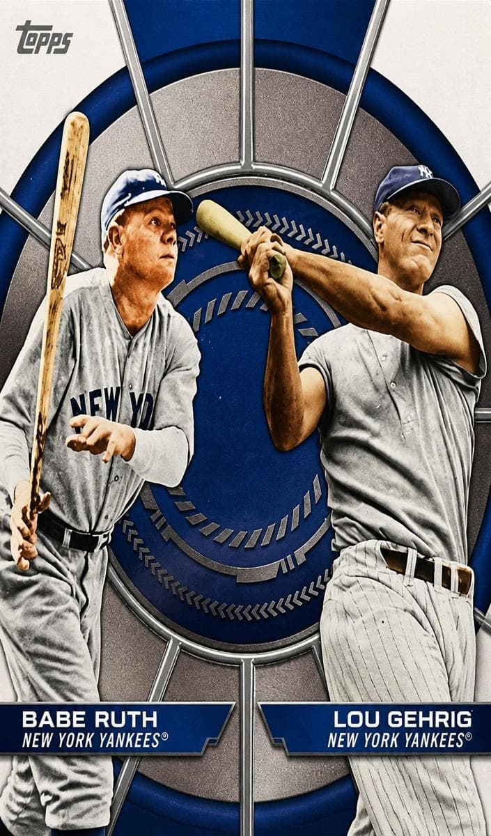 Babe Ruth / Lou Gehrig trading card