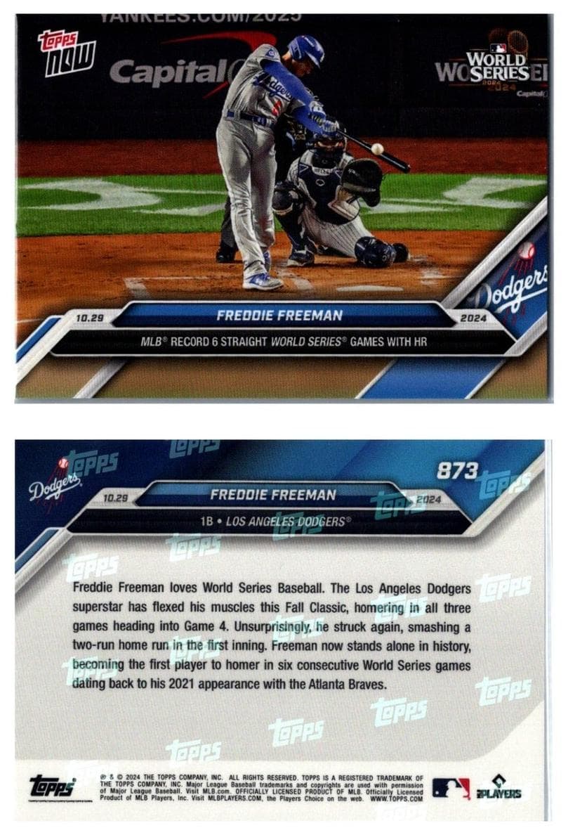 Freddie Freeman 2024 topps Now