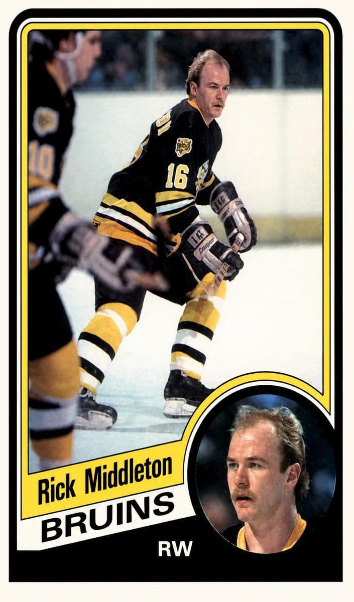 Rick Middleton 1984 topps O-Pee-Chee