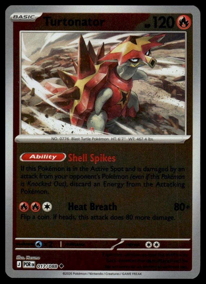 Turtonator trading card