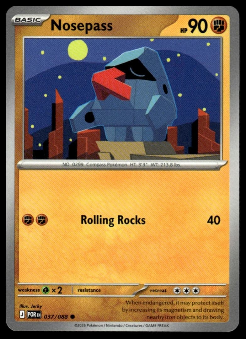 Nosepass trading card