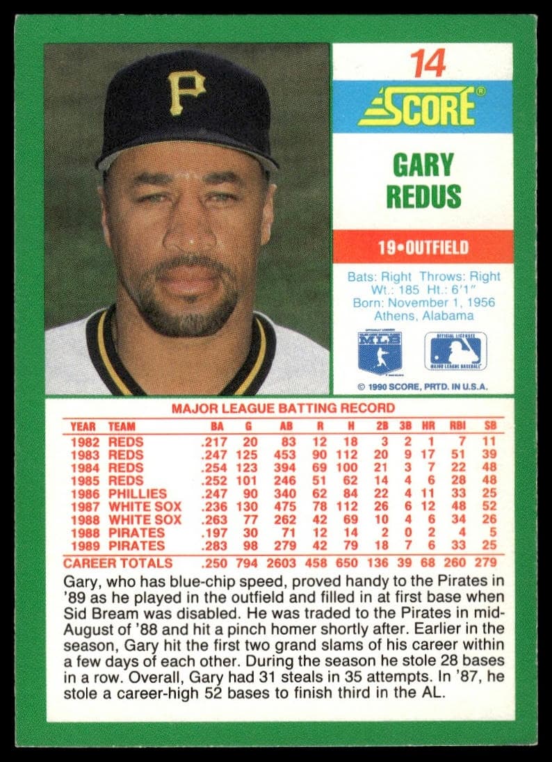 Gary Redus #14