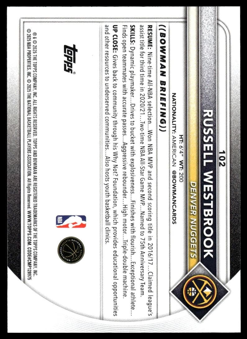 Russell Westbrook #102