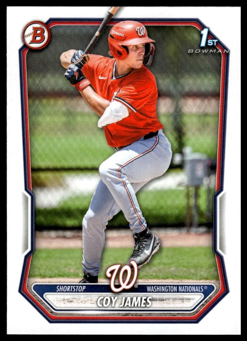 Coy James trading card