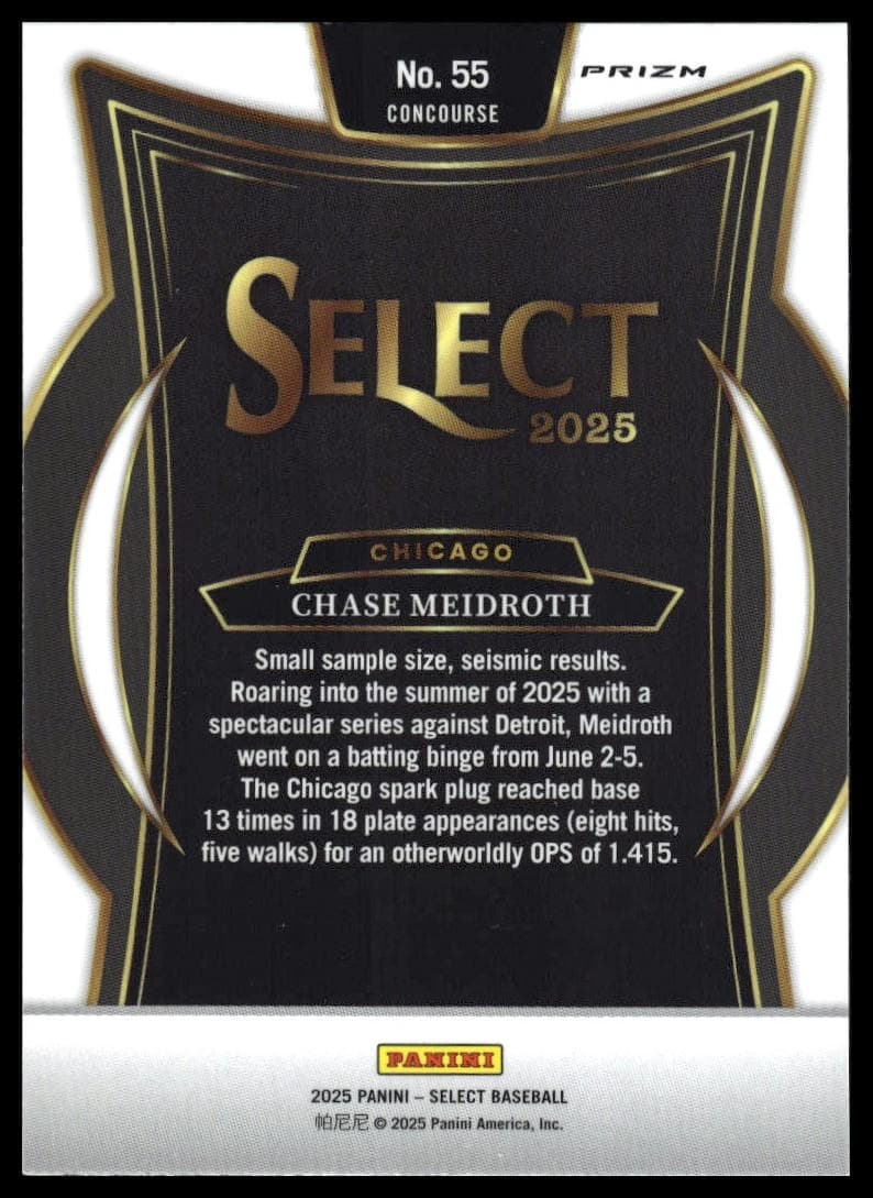 Chase Meidroth trading card
