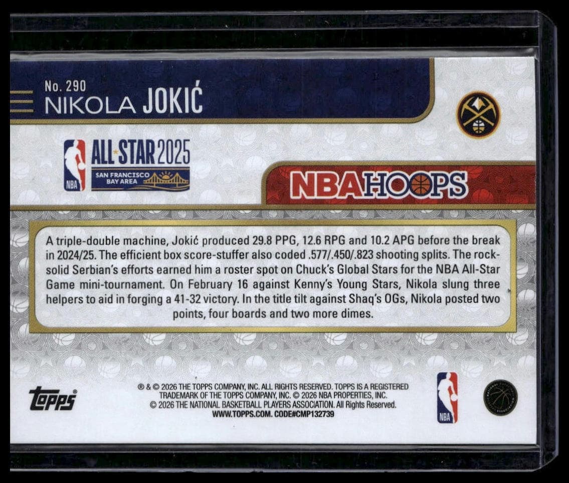 Nikola Jokić trading card
